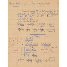 Devoir de mathématiques