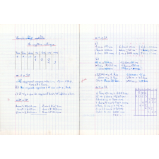 Cahier de mathématiques