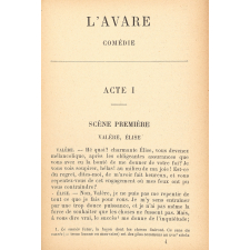 L'Avare. Comédie.
