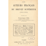 Les auteurs français du brevet supérieur (1910-1912).