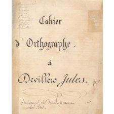 Cahier d'orthographe.