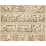 Grand Jeu de l'Histoire de Paul et Virginie avec figures coloriées.