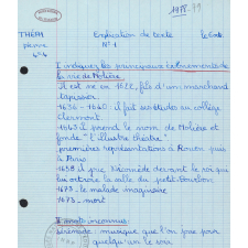 Exercices de français : explications de textes. 