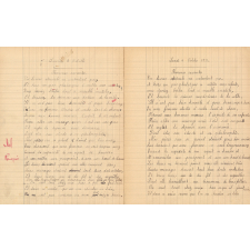 Cahier de récitations et chants. 
