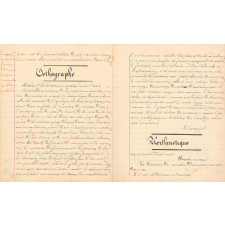 Cahier Journal appartenant à Alice Micaud - Pensionnat Chaprais Besançon - Année 1892.