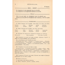 Cours d'orthographe. Cours élémentaire. Cours moyen (1re année).