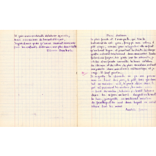 Cahier de récitations et de chants. 