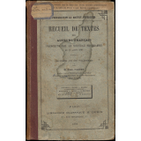 Recueil de textes des auteurs français prescrits par le nouveau programme du 11 août 1884.