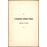 L'enseignement catholique français, structures et statuts.