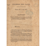Rapport à la Chambre des Pairs.