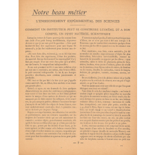 Bulletin National de l'Enseignement primaire. N° 8. Octobre 1943.