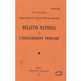 Bulletin National de l'enseignement primaire. Janvier 1943.