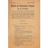 Bulletin de l'Instruction primaire de la Vendée. 83e année.