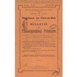 Bulletin de l'Instruction Primaire. Département des Côtes-du-Nord. 39e année. n°333. mars-avril 1912.