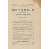 Bulletin scolaire départemental de la Côte d'Or. Académie de Dijon.