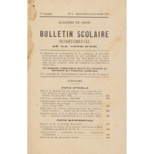 Bulletin scolaire départemental de la Côte d'Or. Académie de Dijon.