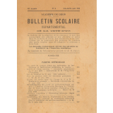 Bulletin scolaire départemental de la Côte d'Or. Académie de Dijon.