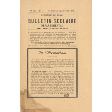 Bulletin scolaire départemental de la Côte d'Or. Académie de Dijon.