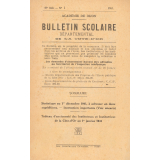 Bulletin scolaire départemental de la Côte d'Or. Académie de Dijon.