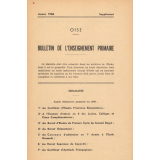 Bulletin de l'Enseignement Primaire. Oise. Année 1960.