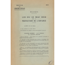 Loi du 15 mai 1912 sur la protection de l'enfance.