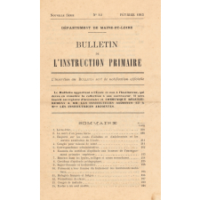 Bulletin de l'instruction primaire. Département de Maine-et-Loire.