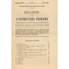 Bulletin de l'instruction primaire. Département de Maine-et-Loire.