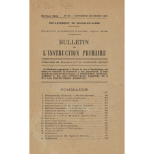 Bulletin de l'instruction primaire. Département de Maine-et-Loire.