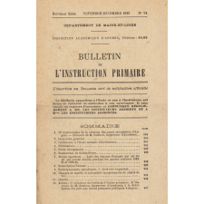 Bulletin de l'instruction primaire. Département de Maine-et-Loire.