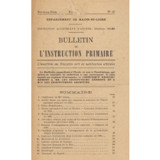 Bulletin de l'instruction primaire. Département de Maine-et-Loire.