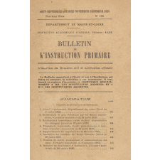 Bulletin de l'instruction primaire. Département de Maine-et-Loire.