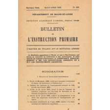Bulletin de l'instruction primaire. Département de Maine-et-Loire.