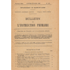 Bulletin de l'instruction primaire. Département de Maine-et-Loire.