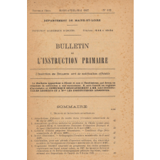 Bulletin de l'instruction primaire. Département de Maine-et-Loire.