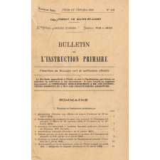 Bulletin de l'instruction primaire. Département de Maine-et-Loire.