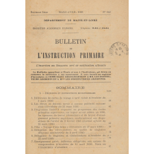 Bulletin de l'instruction primaire. Département de Maine-et-Loire.
