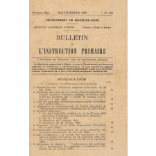 Bulletin de l'instruction primaire. Département de Maine-et-Loire.