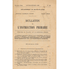 Bulletin de l'instruction primaire. Département de Maine-et-Loire.