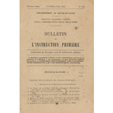 Bulletin de l'instruction primaire. Département de Maine-et-Loire.