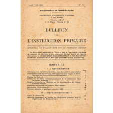 Bulletin de l'instruction primaire. Département de Maine-et-Loire.