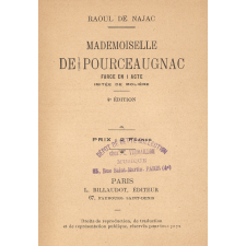 Mademoiselle de Pourceaugnac. Farce en 1 acte imitée de Molière.