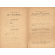 Mademoiselle de Pourceaugnac. Farce en 1 acte imitée de Molière.