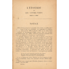 Théâtre choisi de Molière. Édition publiée conformément au texte de l'édition des Grands Écrivains de la France. 