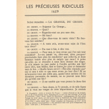 Les précieuses ridicules. Comédie.