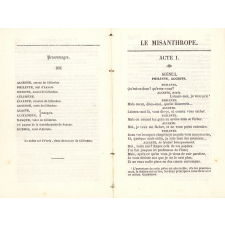 Le misanthrope. Comédie.