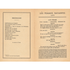 Les femmes savantes.