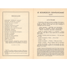 Le bourgeois gentilhomme. Comédie-ballet.