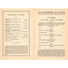 Les fourberies de Scapin. Comédie.