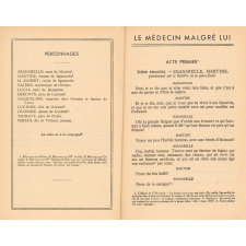 Le médecin malgré lui. Comédie.