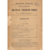 Bulletin de l'Instruction Primaire. Seine-Inférieure. N°7. Octobre 1944.